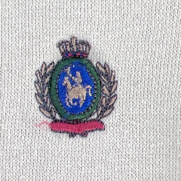 90s collared sweatshirt color block 1990s vintage XLT - Picture 3 of 9